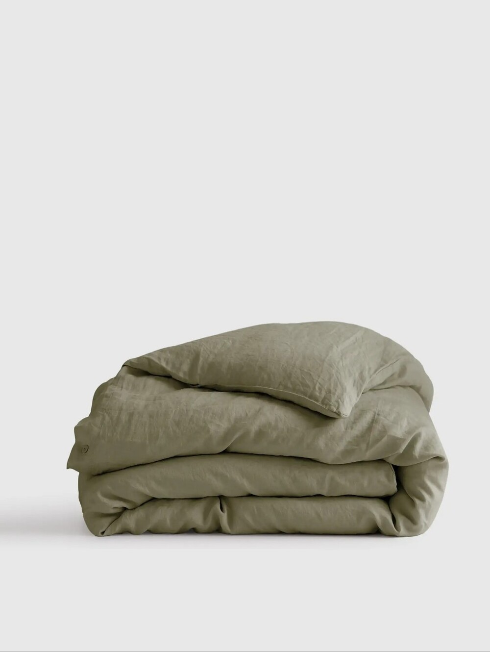 Quince King / Cal King  European Linen Duvet Premium NWT Willow